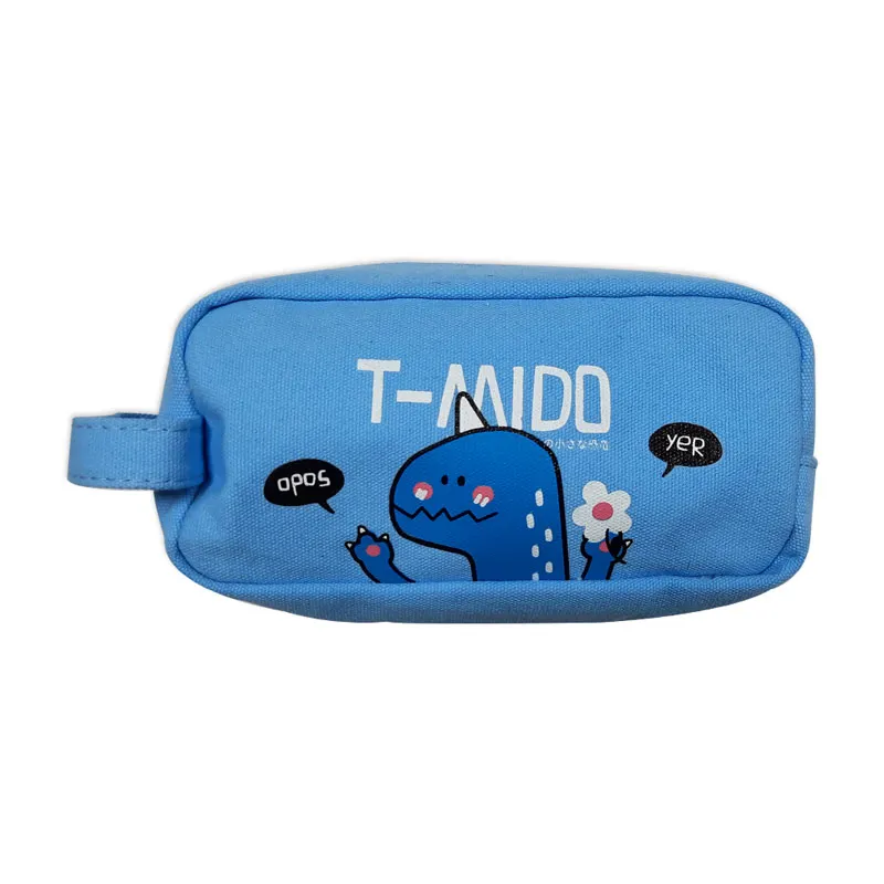 Pencil Case Polyester Dinosaur Blue [18*9cm] My Academia