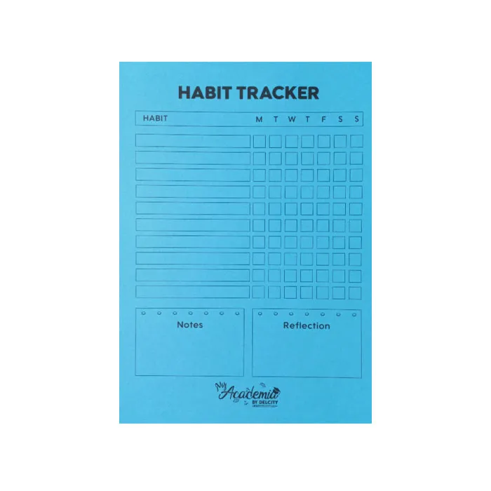 Checklist - Habit Tracker A5, Assorted Colours My Academia