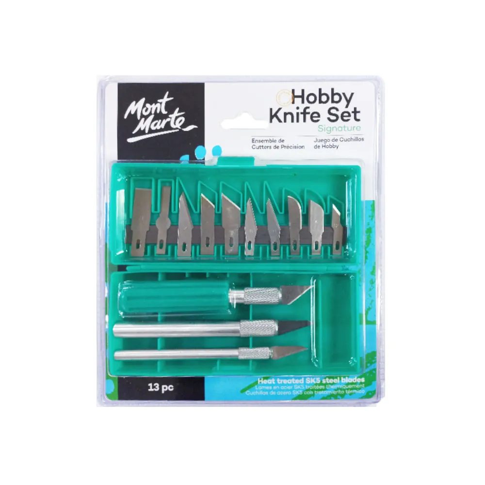 Hobby Knife Ref MACR0004 Set Of 12 Pcs Mont Marte