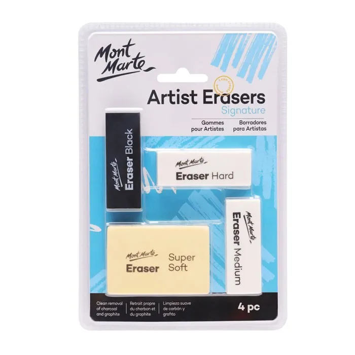 Eraser Set Ref MAXX0005 Artist, Set of 4 Mont Marte