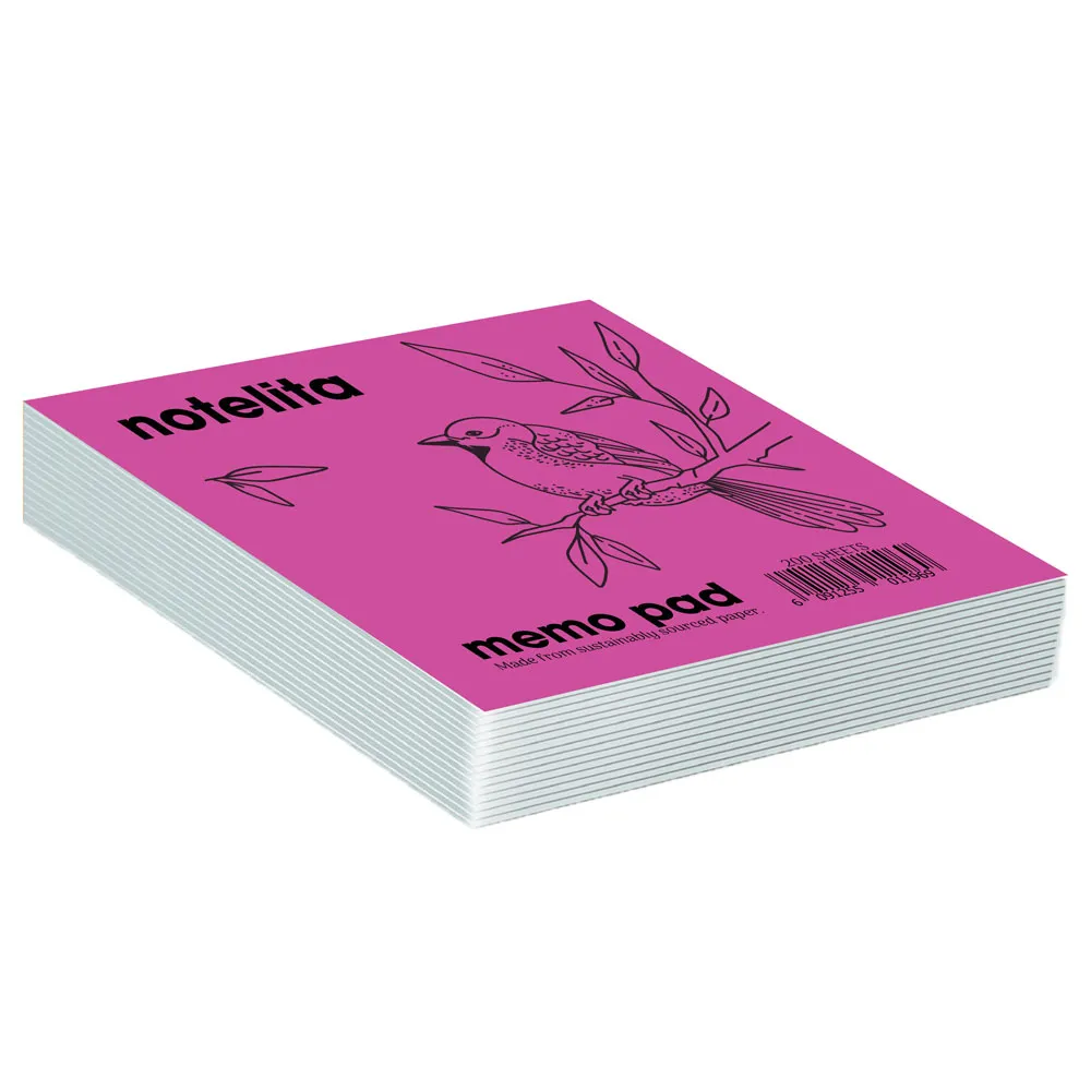 Memo Pad  98*98mm, 200 Sheets Plain White  Notelita