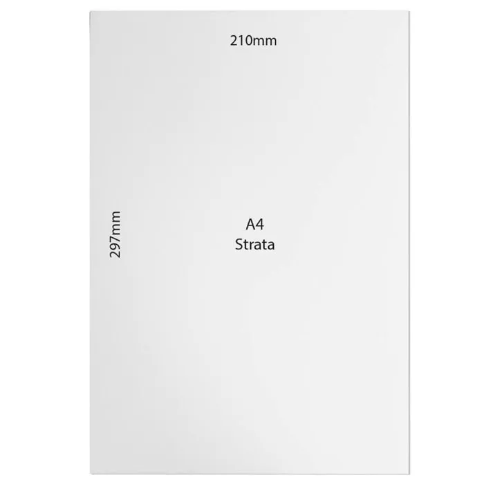 Strata Paper Ref C11 A4 White, 210gsm [Pk 10] Notelita