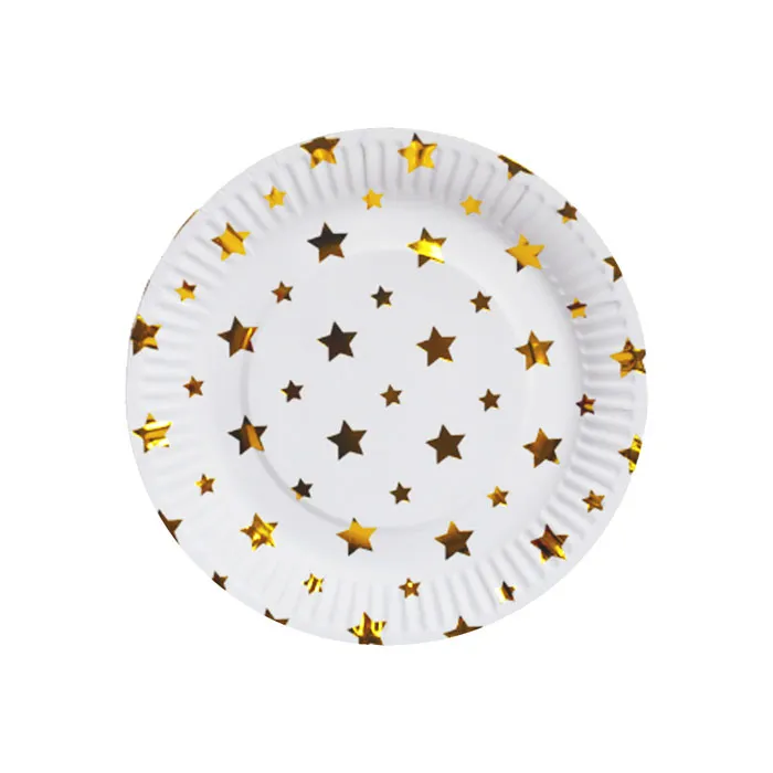 Paper Plates 7", Gold Star [Pk 10] WTC