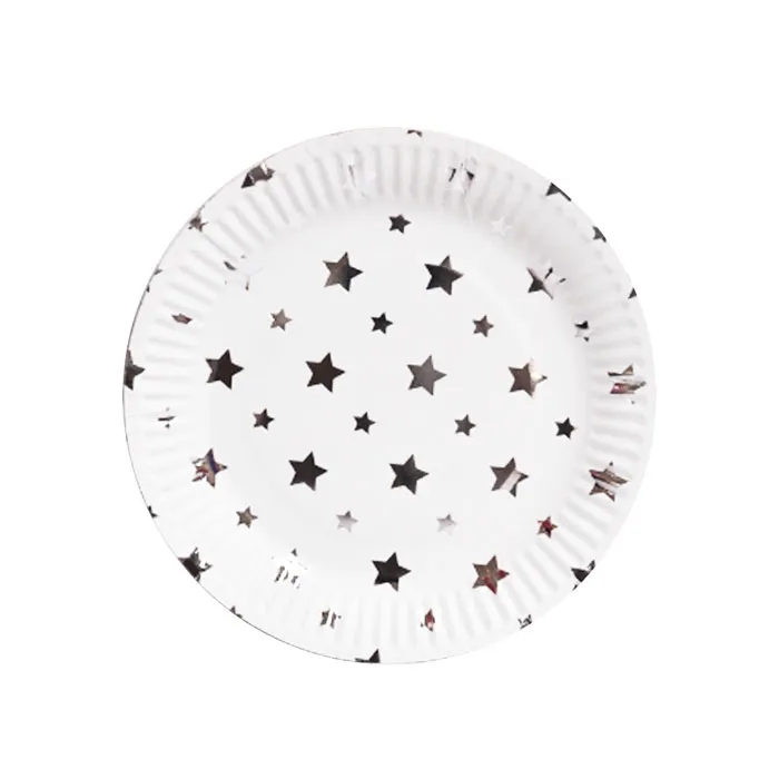 Paper Plates 7", Silver Star [Pk 10] WTC