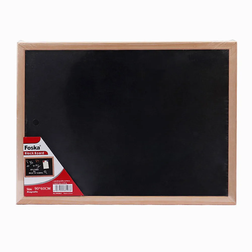 Blackboard Ref SW3064 W90cmxH60cm, Pine Frame [Magnetic] Foska