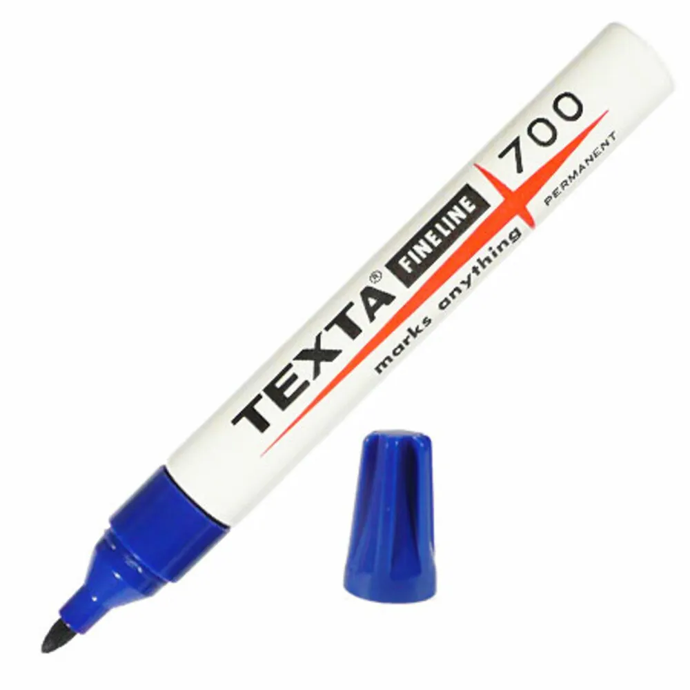 Permanent Marker Texta 700 Fine Blue ,Tip : 1.5mm Texta