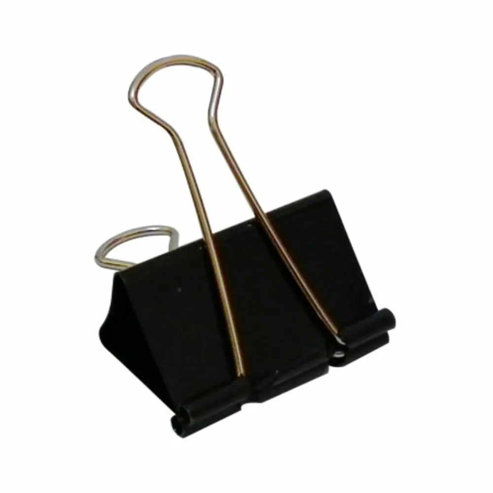 Binder Clips Ref E9541A 51mm, Black [Pk 12] Deli