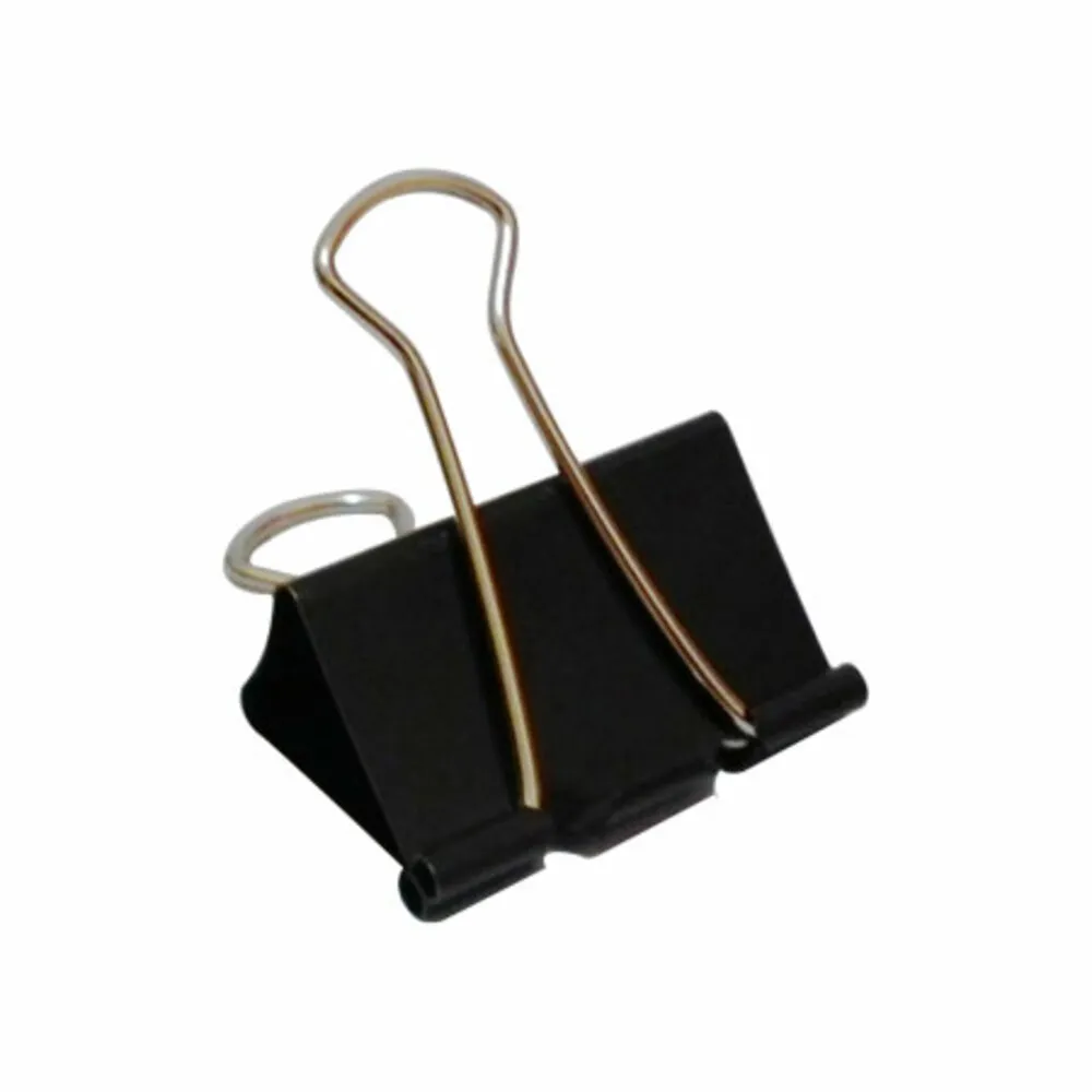 Binder Clips Ref E9542A 41mm, Black 1.6 Inch [Pk 12] Deli