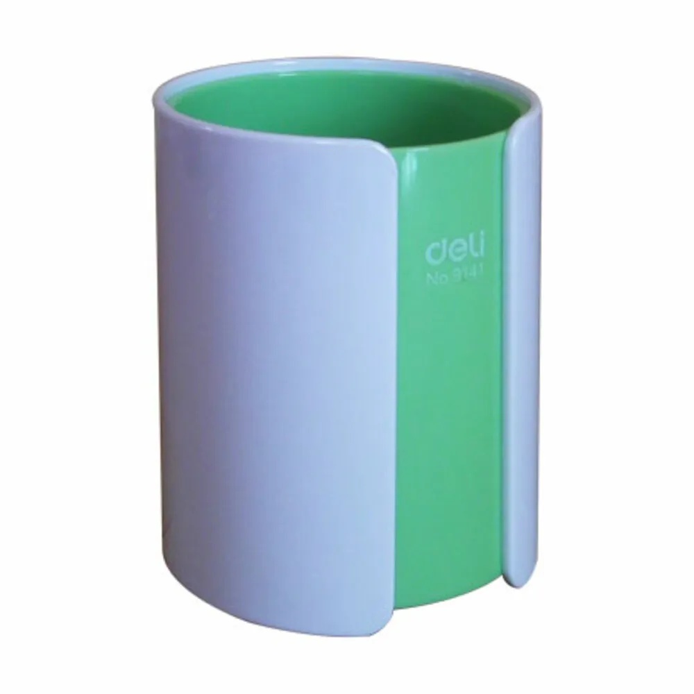Pen Holder Ref E9141 Ø80*H100mml, Plastic, Colour Varies Deli