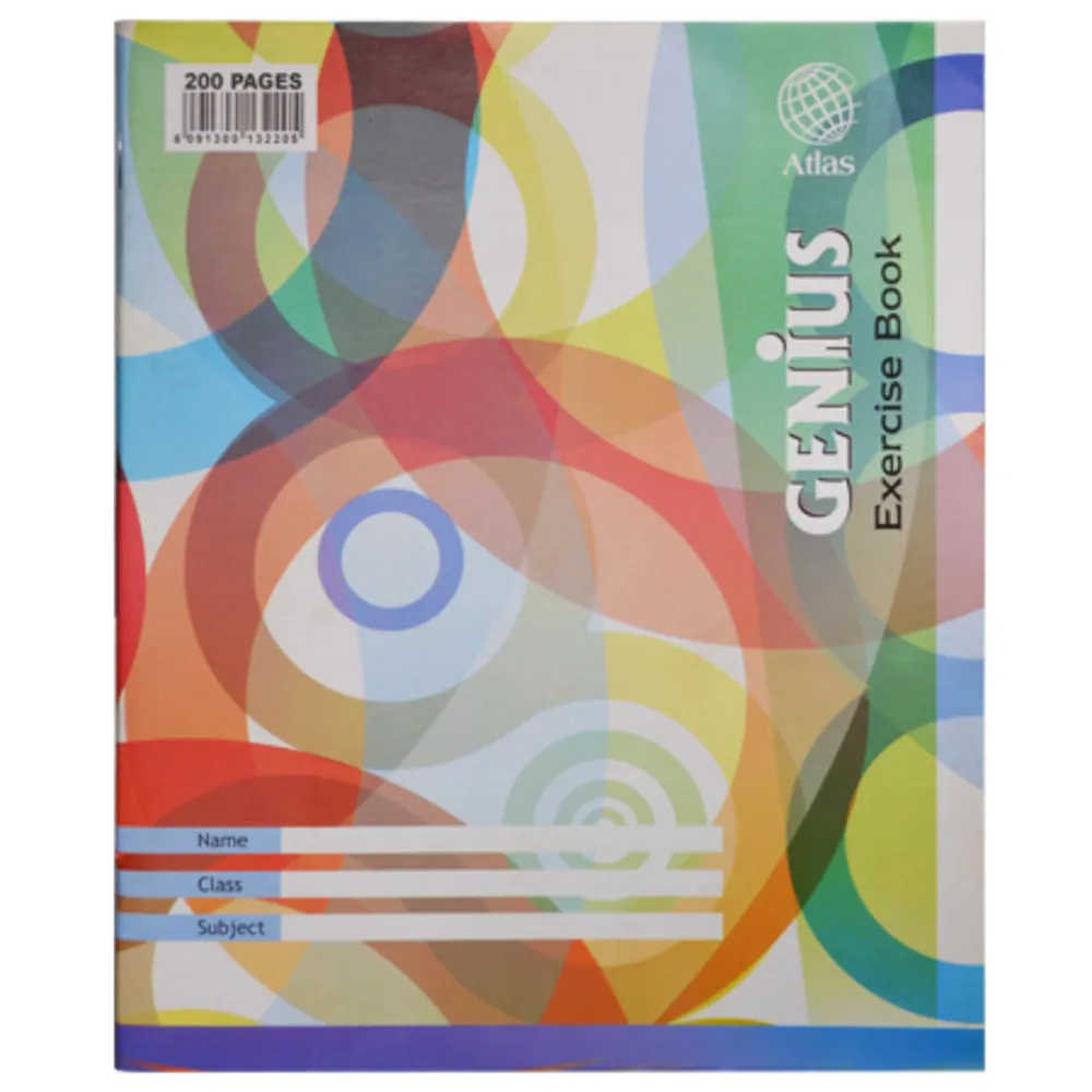 Exercise Book Ref BXL200 Single Ruled, Extra Large, 200 Pages Genius