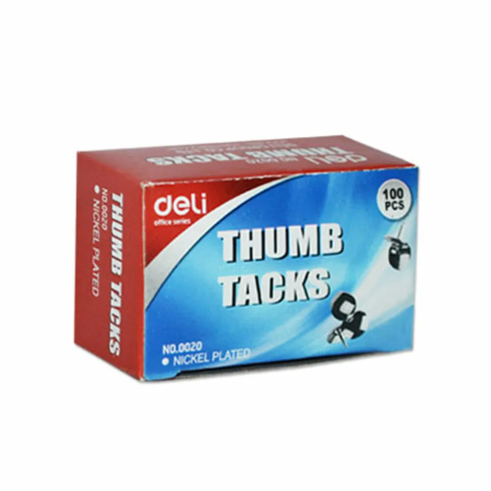 Thumb Tacks Ref E0020 Pk 100 Deli