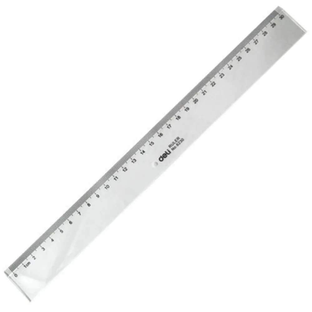 Plastic Ruler Ref E6230 30cm Transparent Deli