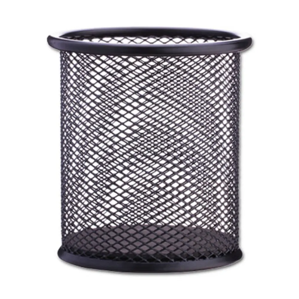 Pen Holder Ref E9172 Ø91*H98mm, Metal Black Deli