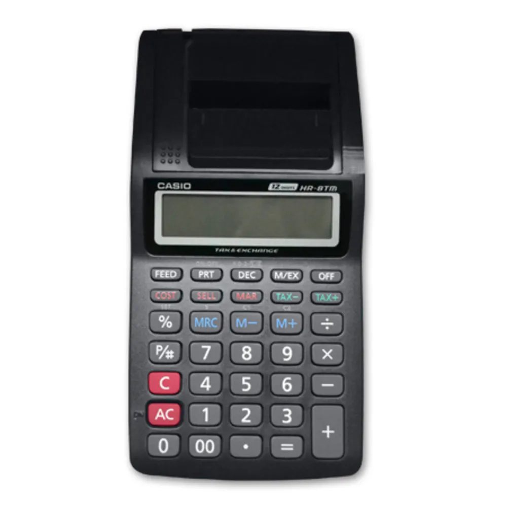 Portable Printer Calculator Ref HR-8RC 8 Digits, W160mm*D210mm  Casio