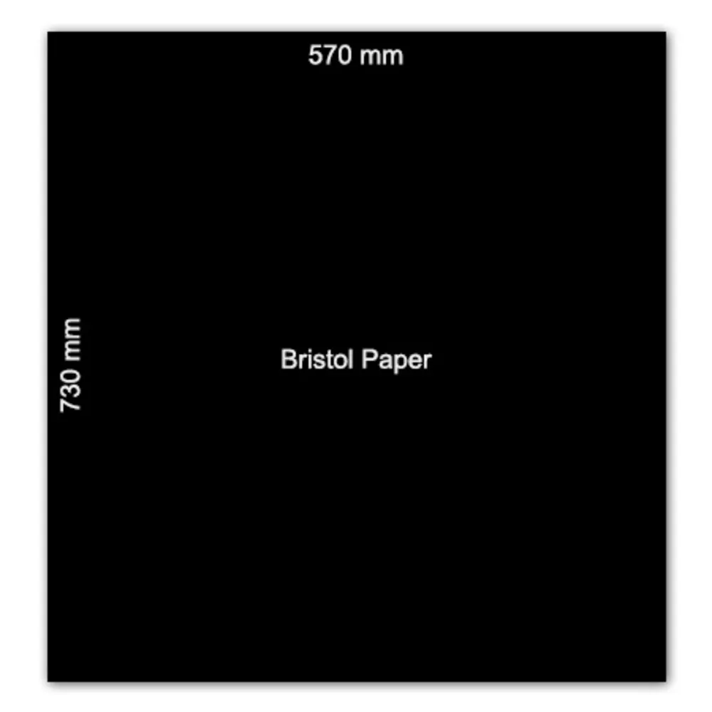 Bristol Paper  570*730mm Black, 180gsm  No Brand
