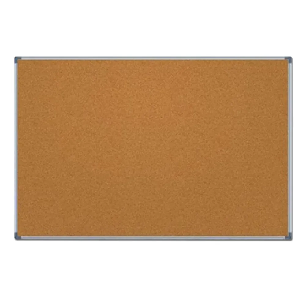 Notice Board Ref E39057 W180*H120cm (W6"x H4"), Cork Sheet Aluminium Frame Deli