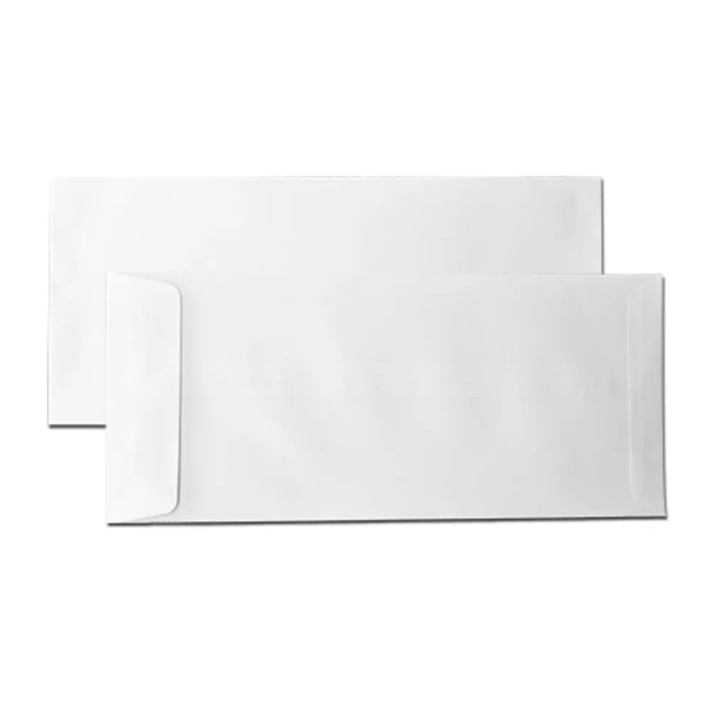 Envelope White Plain 4"x9", W102*D229mm, PS [Pk 100] Paperline