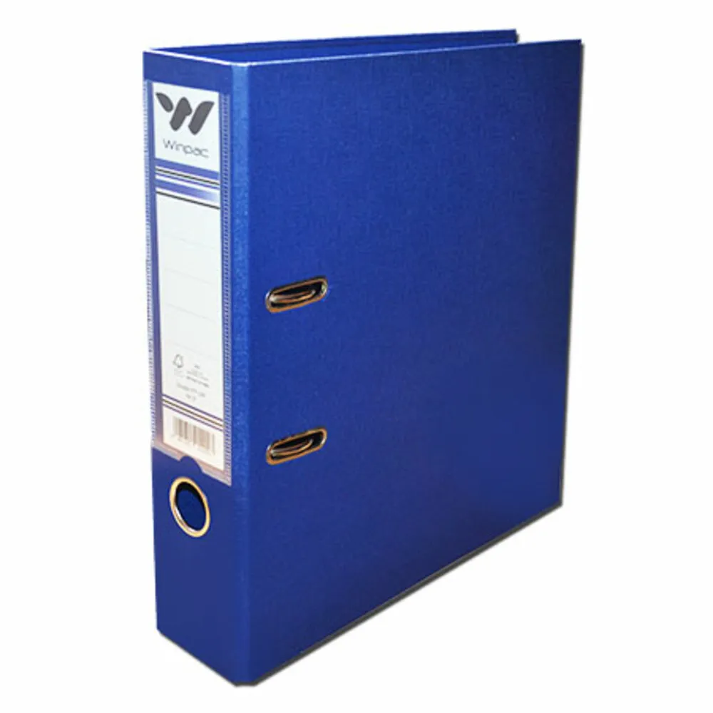 Lever Arch File Double PP AF1  3", Dark Blue Winpac