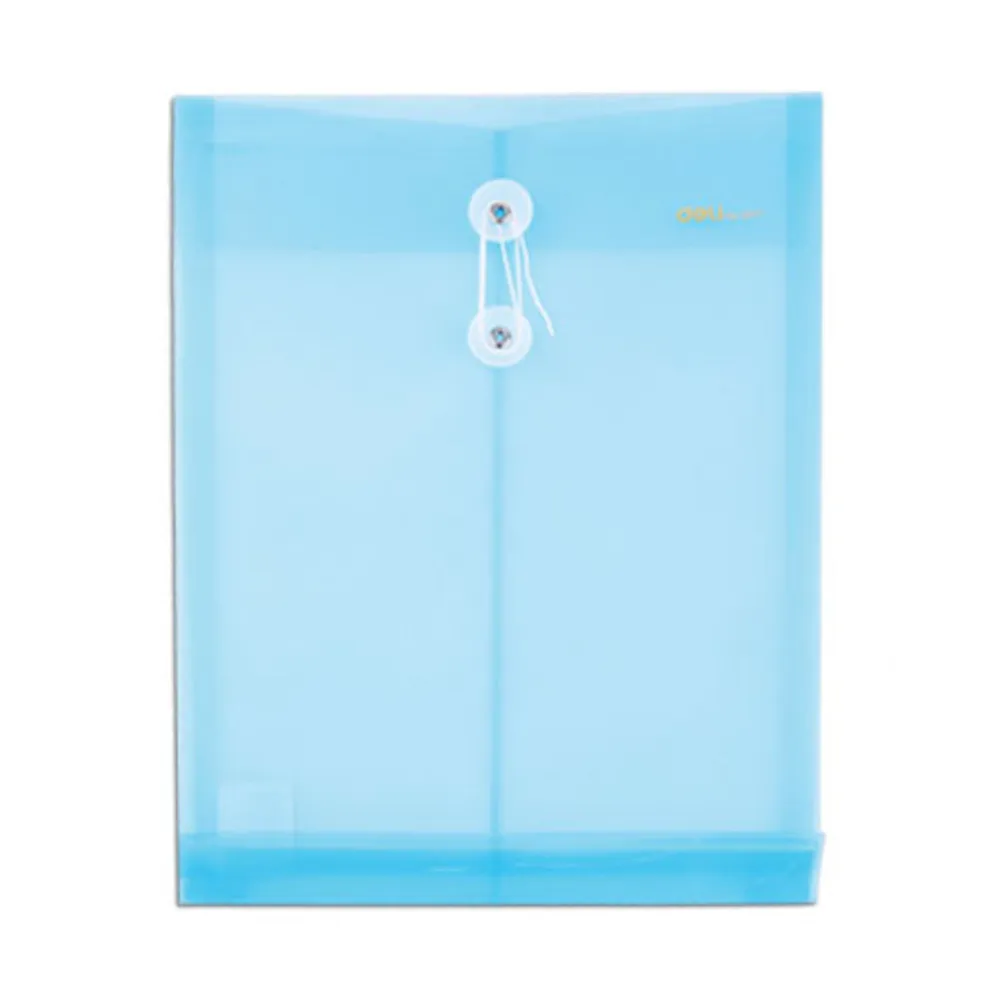 Wallet File PVC Ref 5511  Pocket A4 with Rope for closure Deli