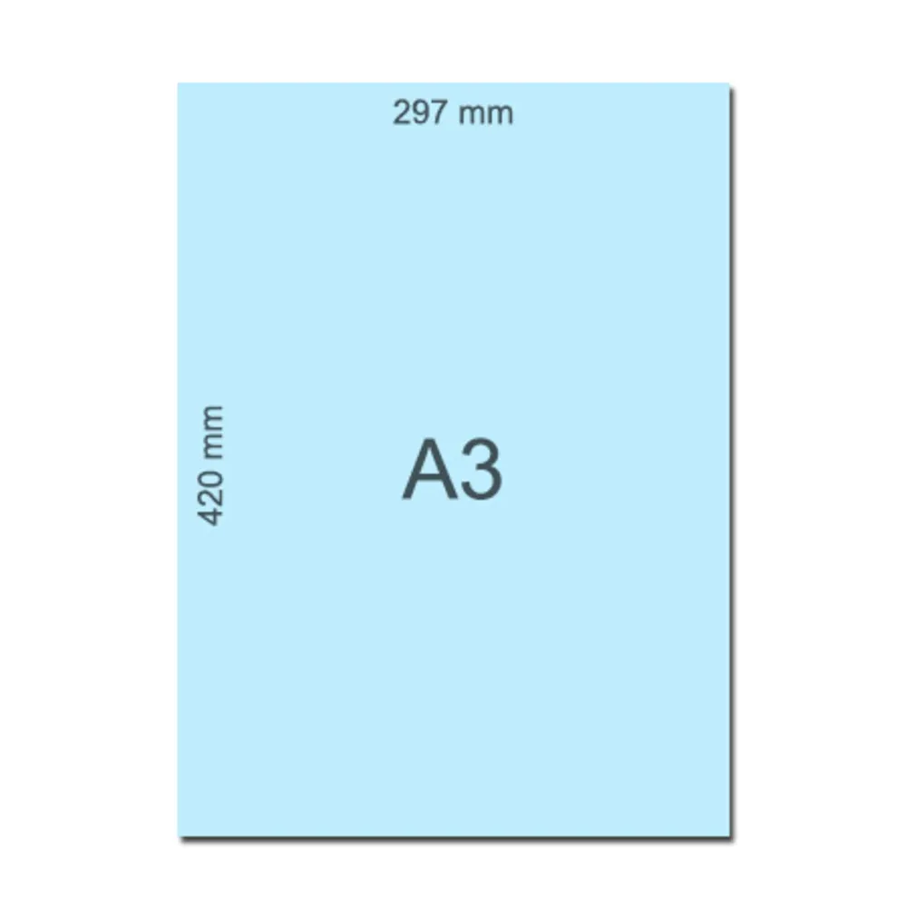 Bristol Paper  A3 Blue, 160gsm No Brand
