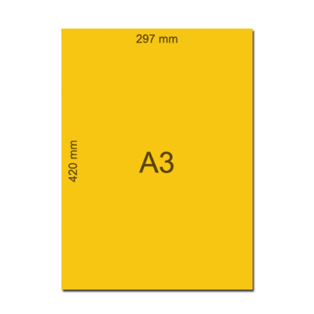 Bristol Paper  A3 Saffron, 160gsm No Brand