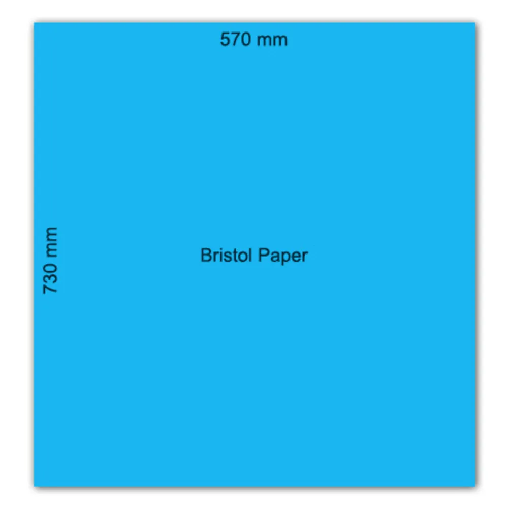 Bristol Paper  570*730mm Blue Turquoise, 160gsm No Brand