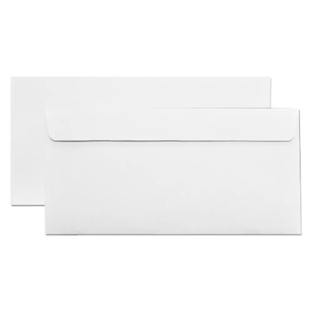Envelope White Plain DL W229*D114mm, Peel & Seal [PK 100] Daya