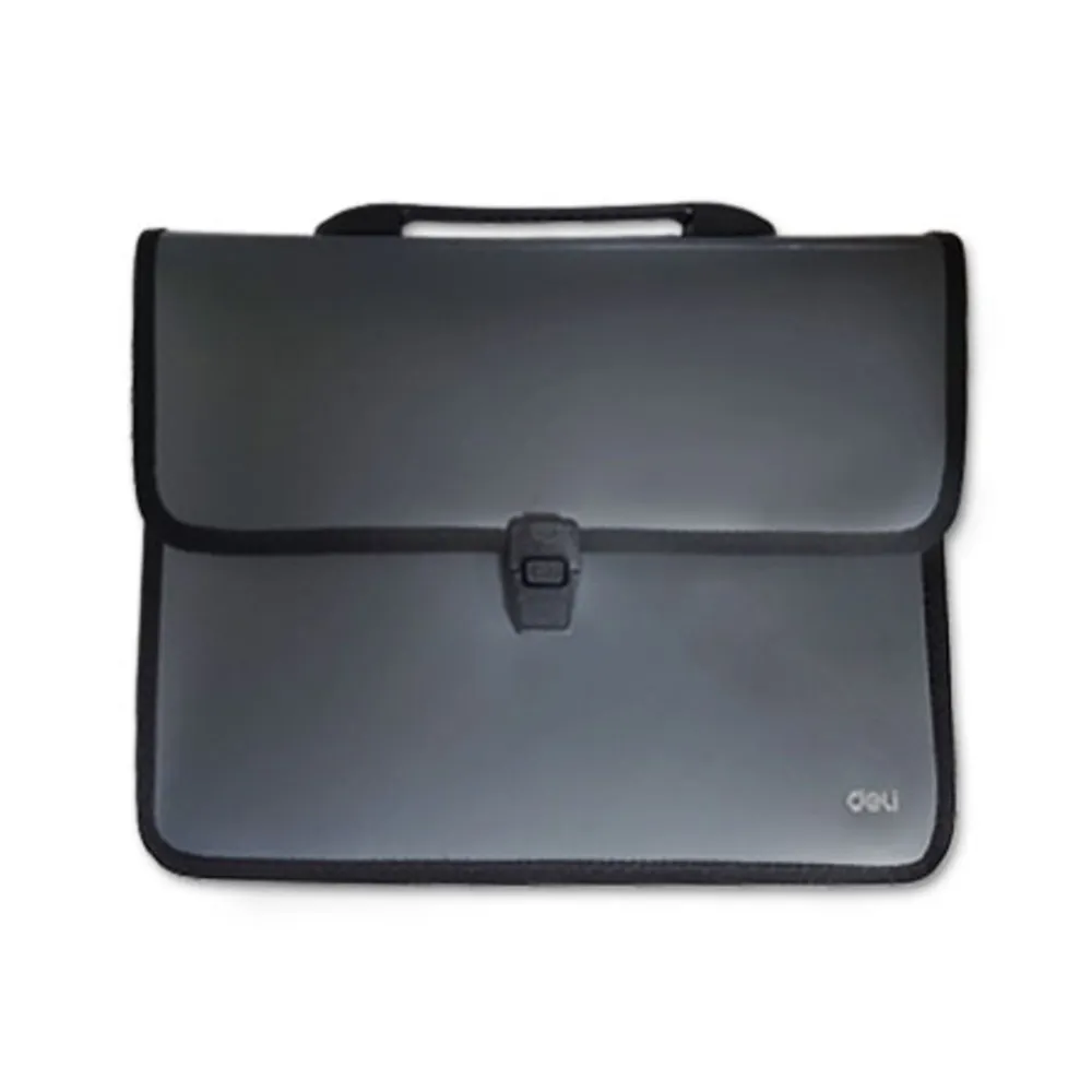 Document Case PVC Ref B50312 A4, Black, 2 Pockets Deli