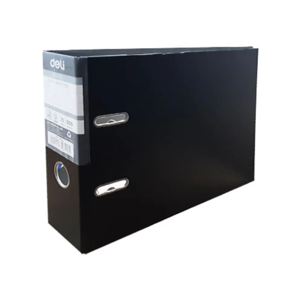 Lever Arc File PVC [ ½] Ref B21523 A5, 3", Black   Deli