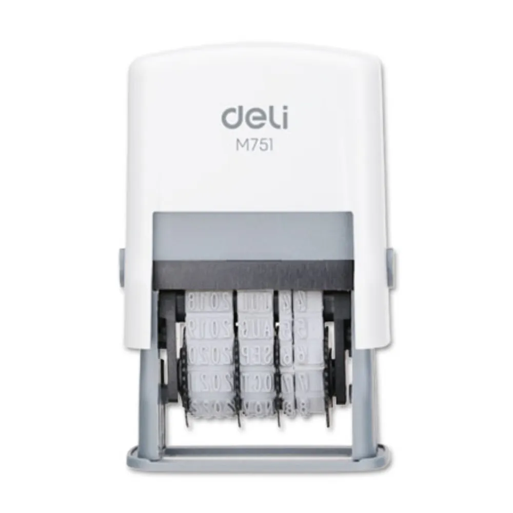 Dater Stamp Ref M75110 Day:Month:Year - White Deli