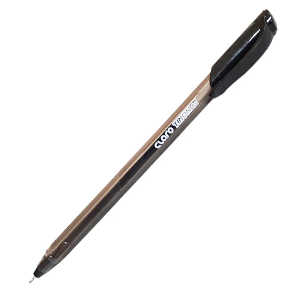 Gel Pen Trion 0.6mm Tip, Black Claro