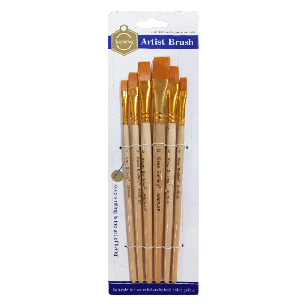 Paint Brush Ref A609 Square [Set of 6] Meli Melo