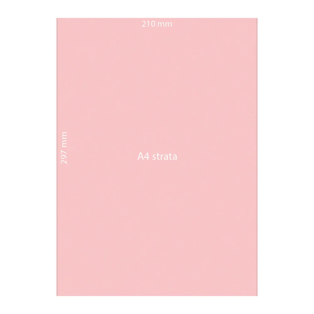 Strata Paper Ref C7 A4 Pink, 210gsm [Pk 10] Notelita
