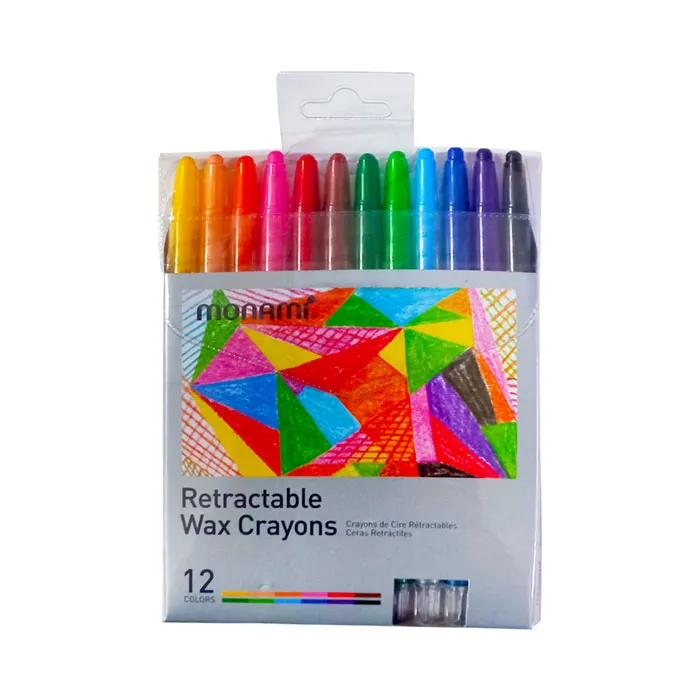 Wax Crayons Ref MON047 12 Colors MonAMi