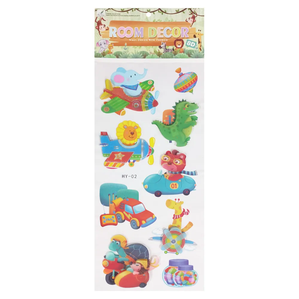 Sticker Ref HY Room Decor 8D, 250*540mm, Assorted Design  SW
