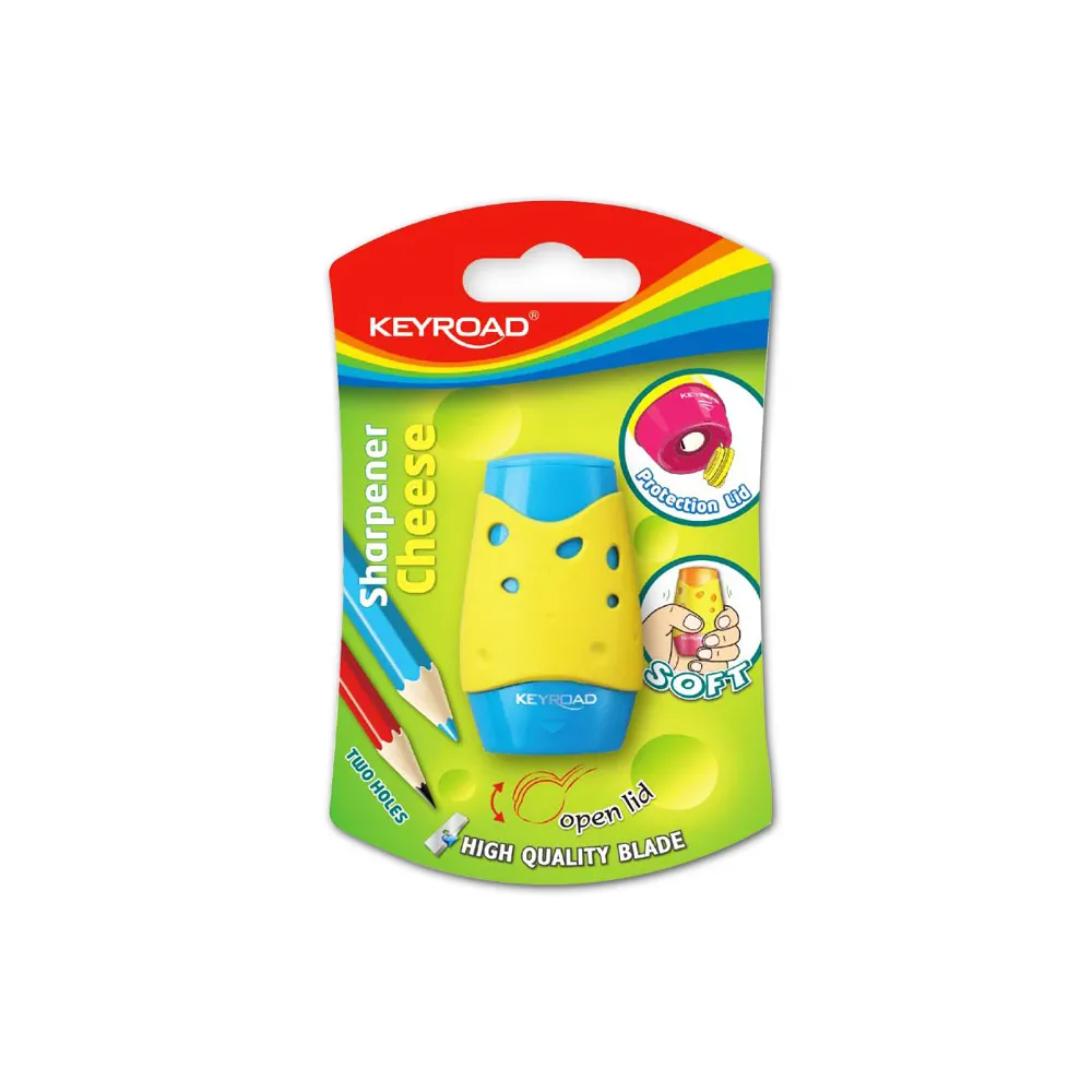 Sharpener Cheese Ref KR971158 2 holes, soft touch , protection lid 11mm KeyRoad