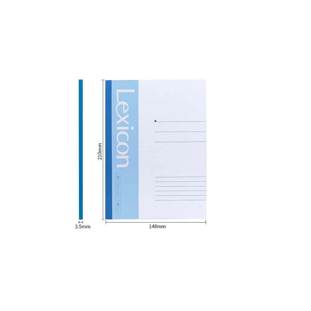 Soft Cover Notebook Ref 7651 A5 , 40 Sheets , Ruled Deli