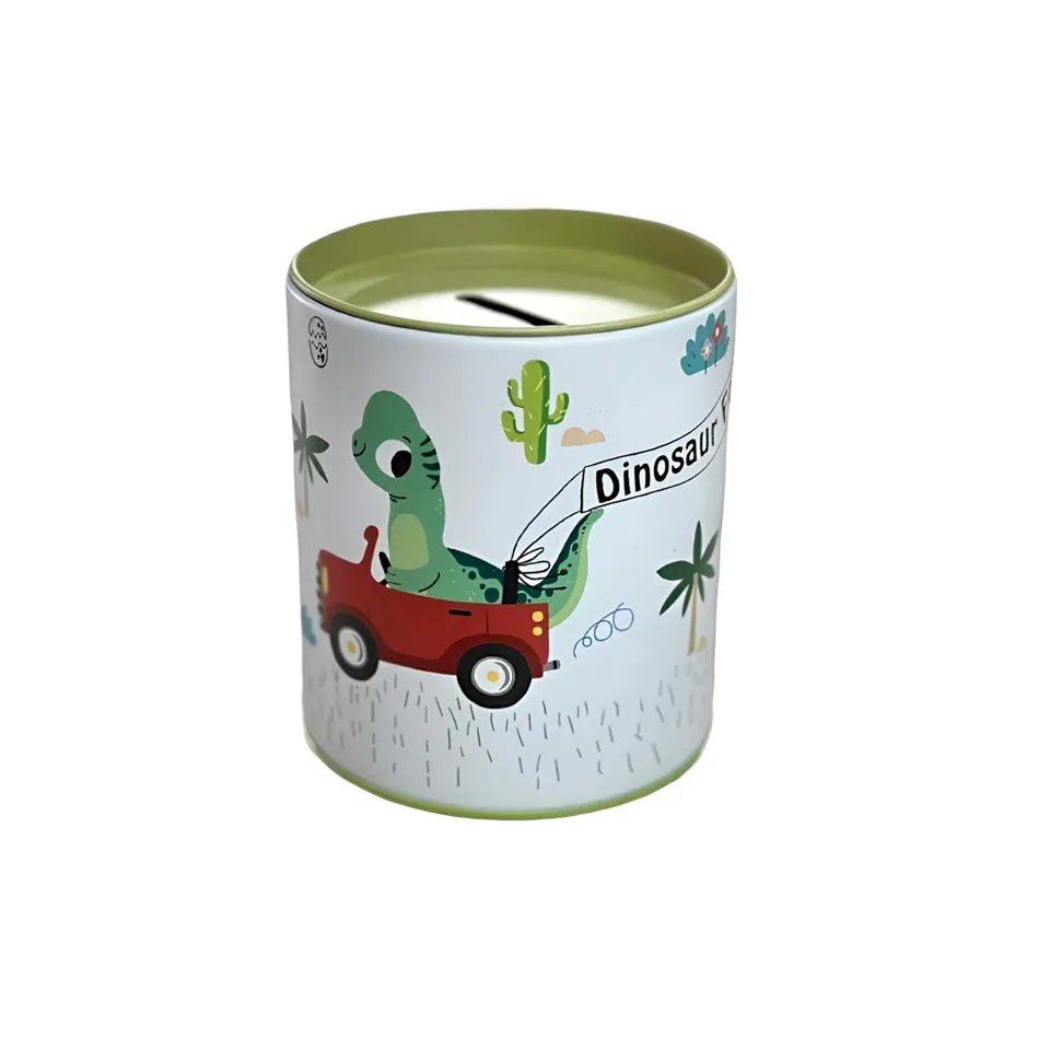 Piggy Bank Ref TX-8408 Tin Box Metal 10*8cm, Assorted Design Meli Melo