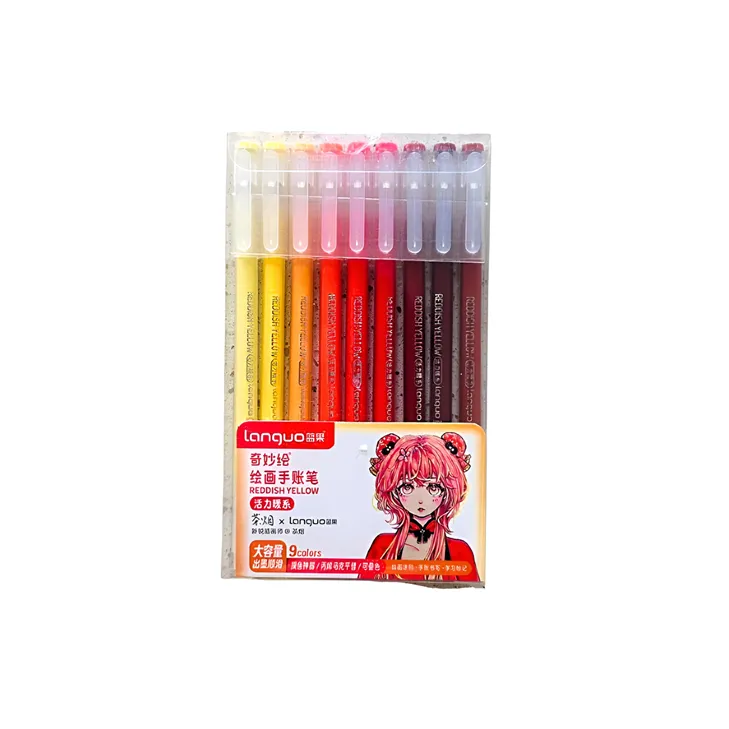 Gel Pen Ref K0559 0.6mm Languo [Pk 9] MeliMelo