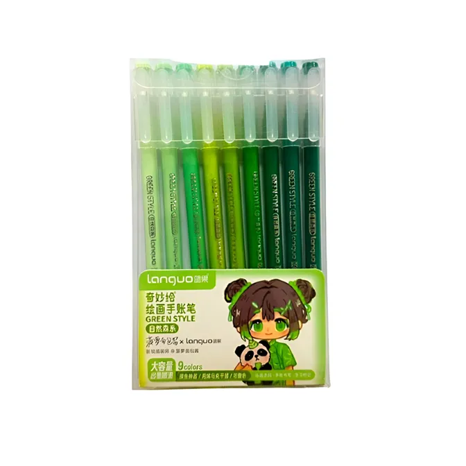 Gel Pen Ref K0560 0.6mm Languo pk9 MeliMelo
