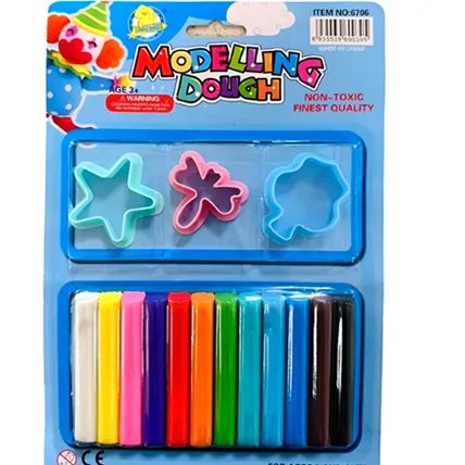 Dough Modelling Ref 6706 12 colours with 3 shapes MeliMelo