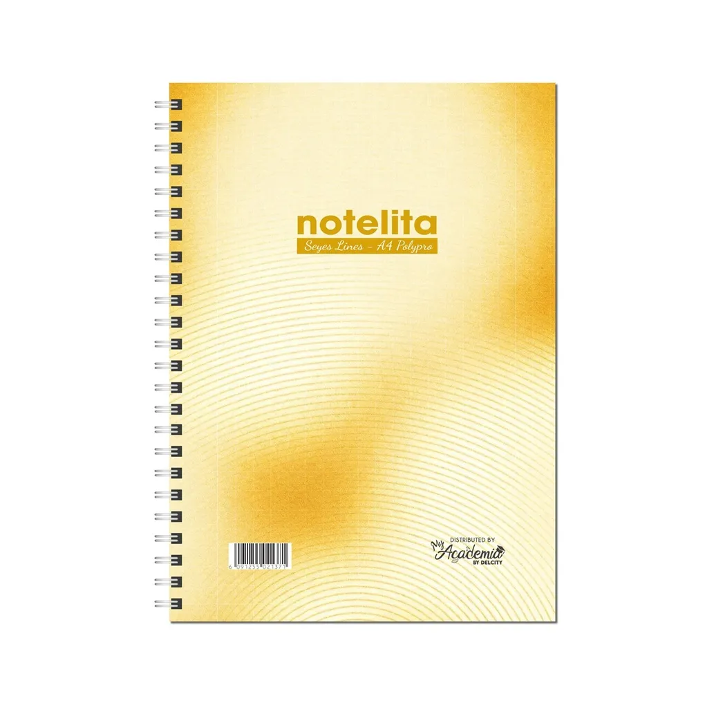 Spiral Notebook Seyes A4 Polypro :60 Pages Ass Colours Notelita