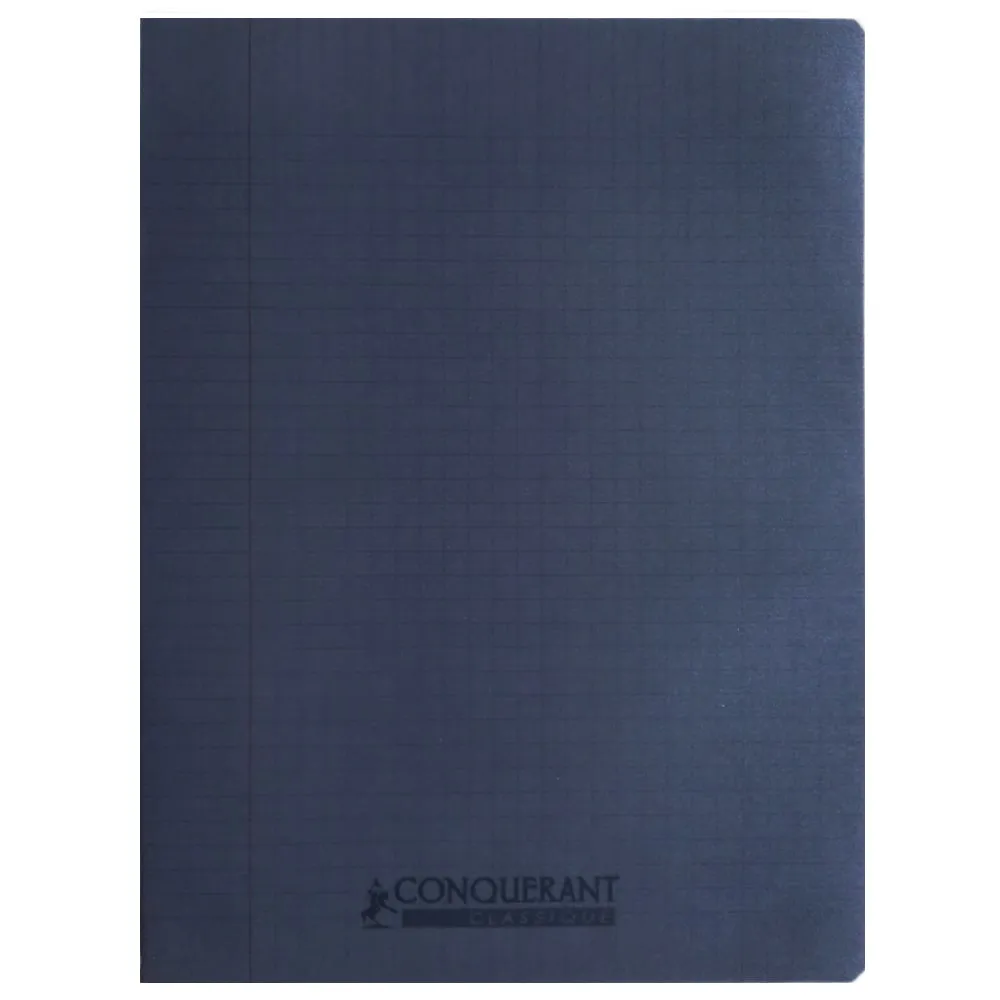 Classic Cover Notebook Ref 400002778 24*32, 96 pages, Seyes Grey Polypro Conquerant