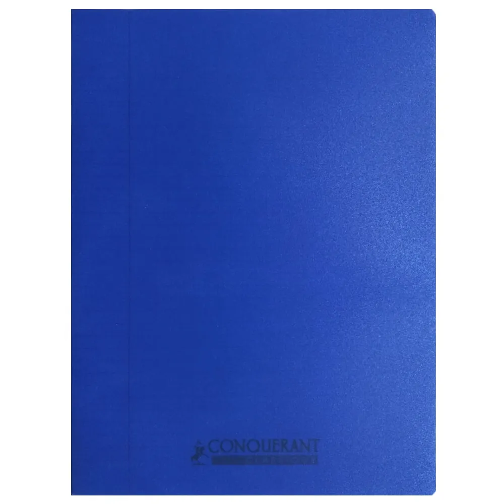 Classic Cover Notebook Ref 400157156 240*320cm, 96 pages, Seyes Polypro Navy Blue Conquerant