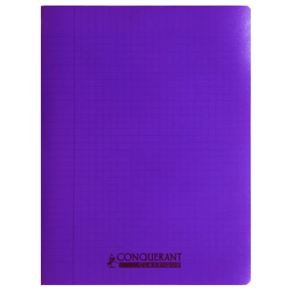 Classic Cover Notebook Ref 100105481 240*320cm, 96 pages, Seyes Polypro Purple Conquerant