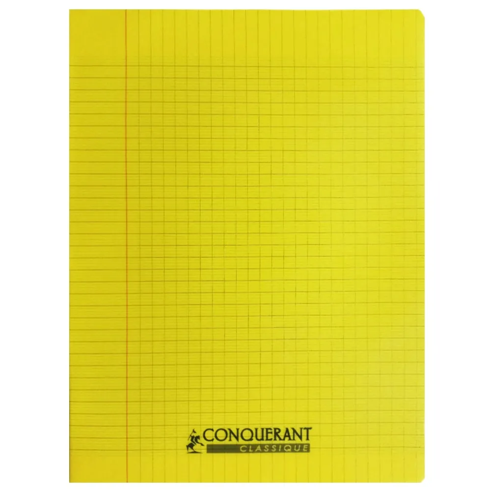 Classic Cover Notebook Ref 100902145 240*320cm, 96 pages, Seyes Polypro Yellow Conquerant