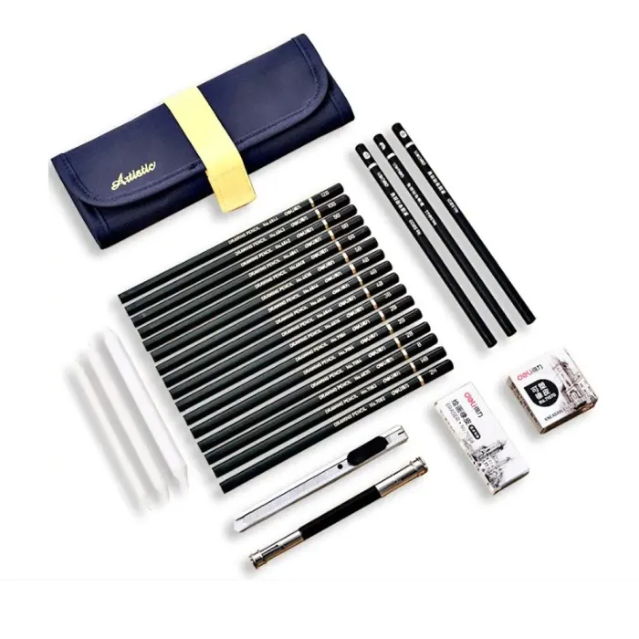 Sketch Drawing Pencil Ref 58125 Set of 27 Pcs Deli