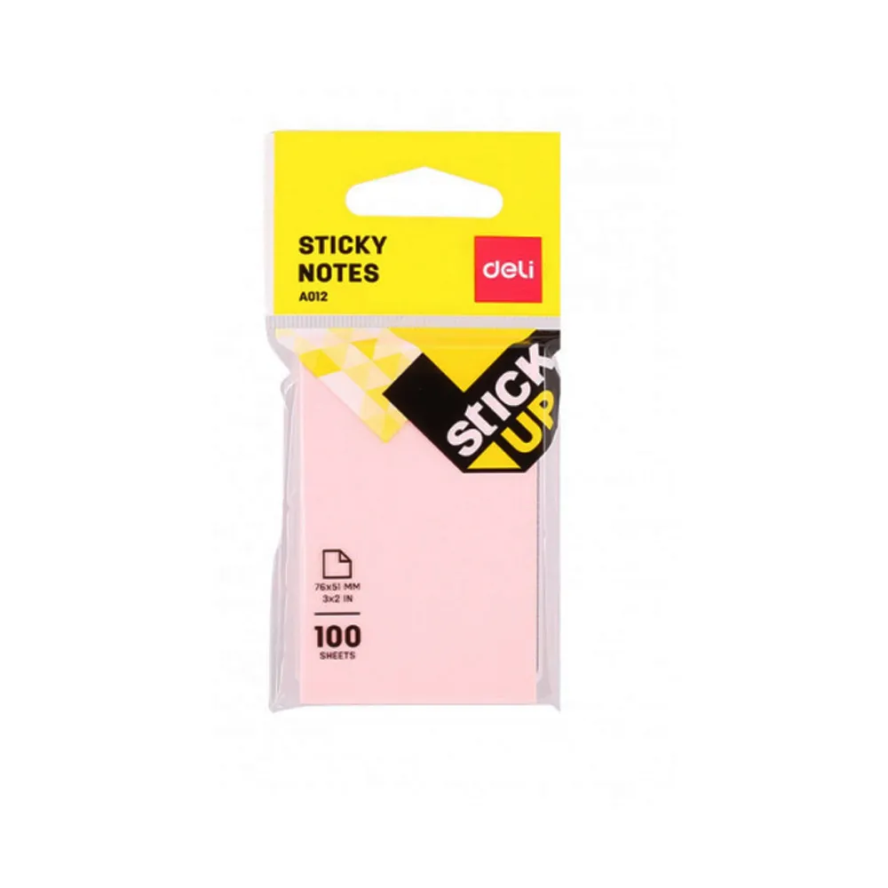 Sticky Notes Ref A01202 S:2x3" [76*51mm] 100 sheets, Ass Colors Deli
