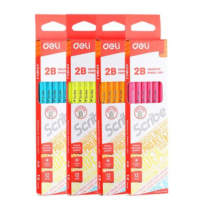 Wood Pencil Scribe Ref U51100 2B Scribe [Pk 12] Deli