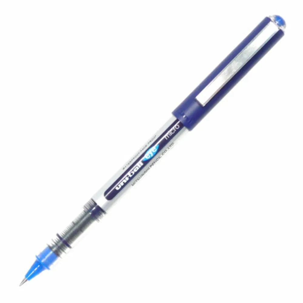 Rollerball Pen Uni Eye Ref UB-150 0.5mm Micro Tip Blue Uni-ball